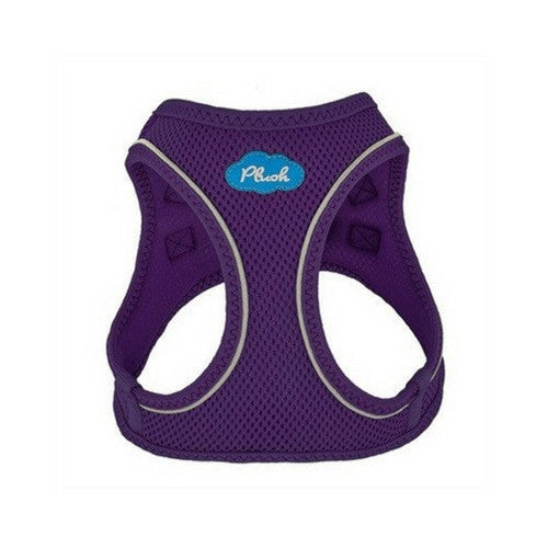 Plush Step In Air Mesh Vest Dog Harness — Purple