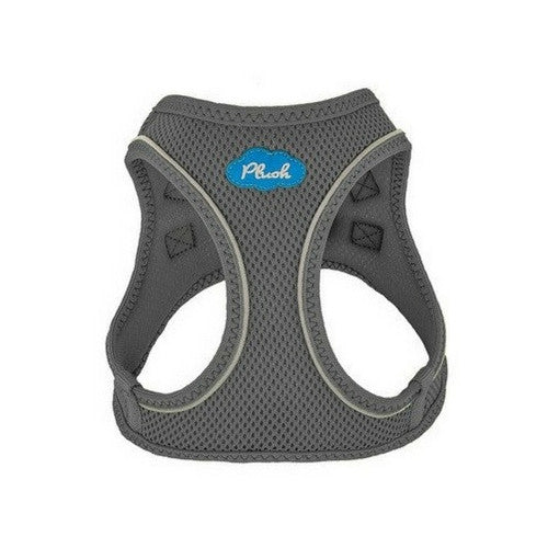 Plush Step In Air Mesh Vest Dog Harness — Shark Grey