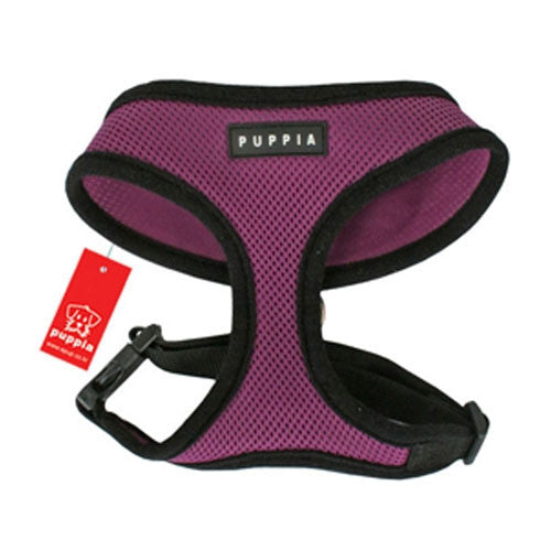 PUPPIA Soft Collar Air Mesh Adjustable Dog Harness — Purple