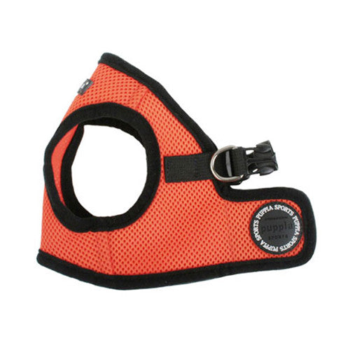 PUPPIA Soft Vest B Air Mesh Adjustable Dog Harness — Orange