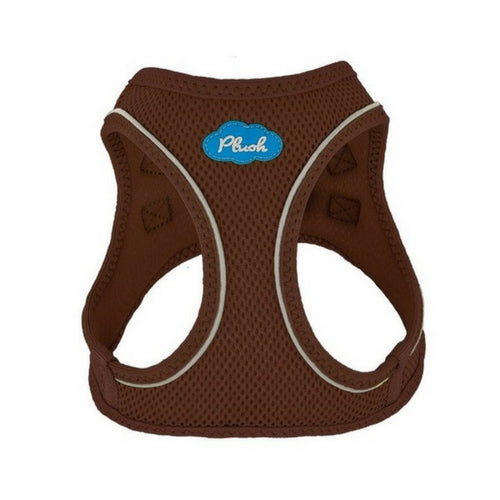 Plush Step In Air Mesh Vest Dog Harness — Toffee