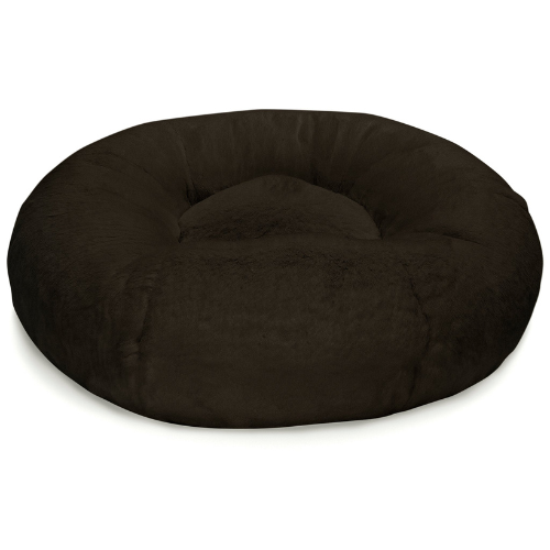 Susan Lanci Designs Plush Nesting Dog Bed — Spa Chocolate