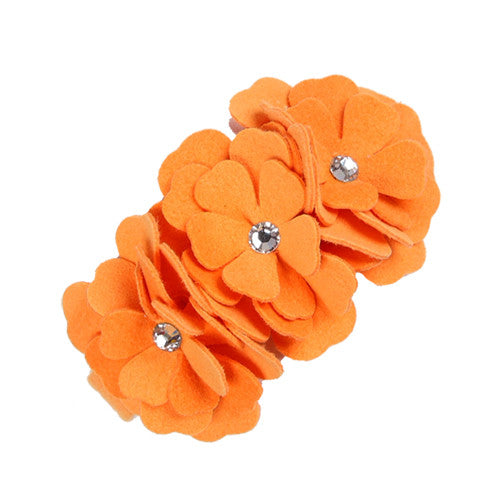 Susan Lanci Designs Tinkie's Garden Party Collar — Tangerine