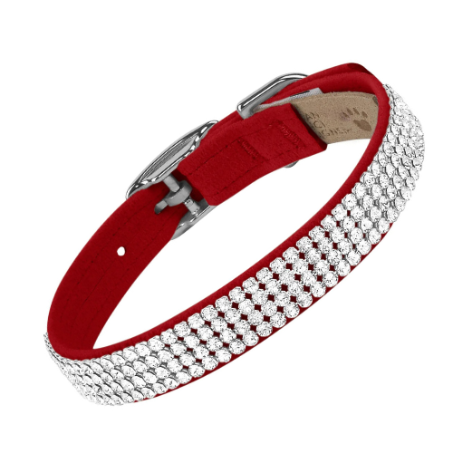 Susan Lanci Designs Giltmore 4 Row Collar — Red