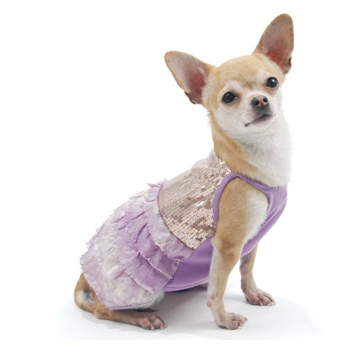 Truly Oscar by Oscar Newman Bling It On Sequin Tank Designer Dog Dress on Dog