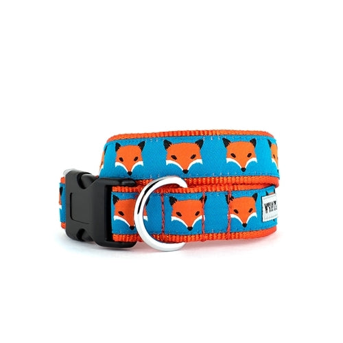 The Worthy Dog Fox Ribbon Nylon Webbing Dog Collar